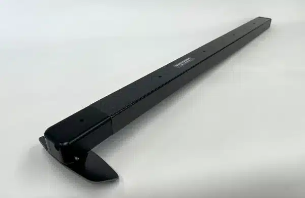Updated Onehundred Boardz carbon mast track for Raceboard and Division II boards including RS:X, Starboard Phantom, Exocet RS V6, Unifiber, and Lechner A390.